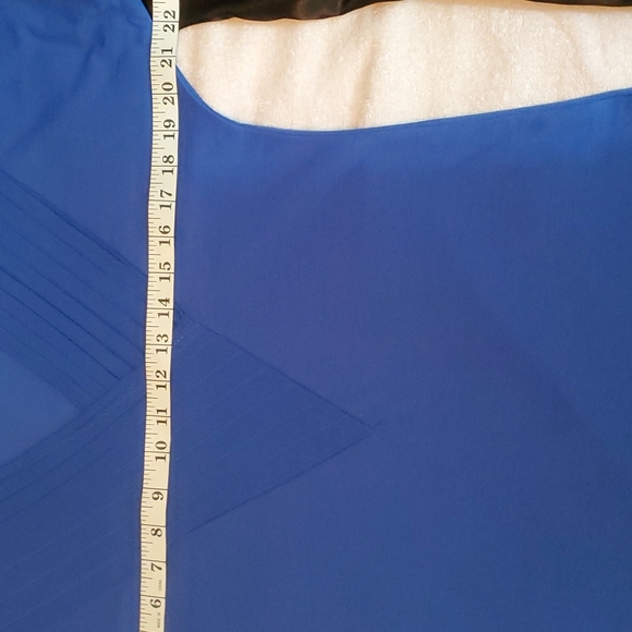 Women's Outdoor Casual Solid Blue V-Neck Long Sleeve Top-EUC-Sz XL - Picture 12 of 13